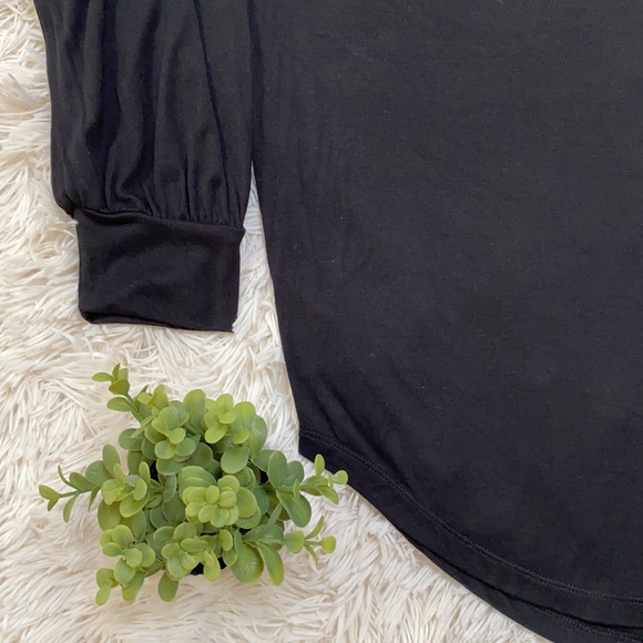 Loft 3/4 Sleeve Dolman Knit Top 💗 Black - Picture 8 of 12